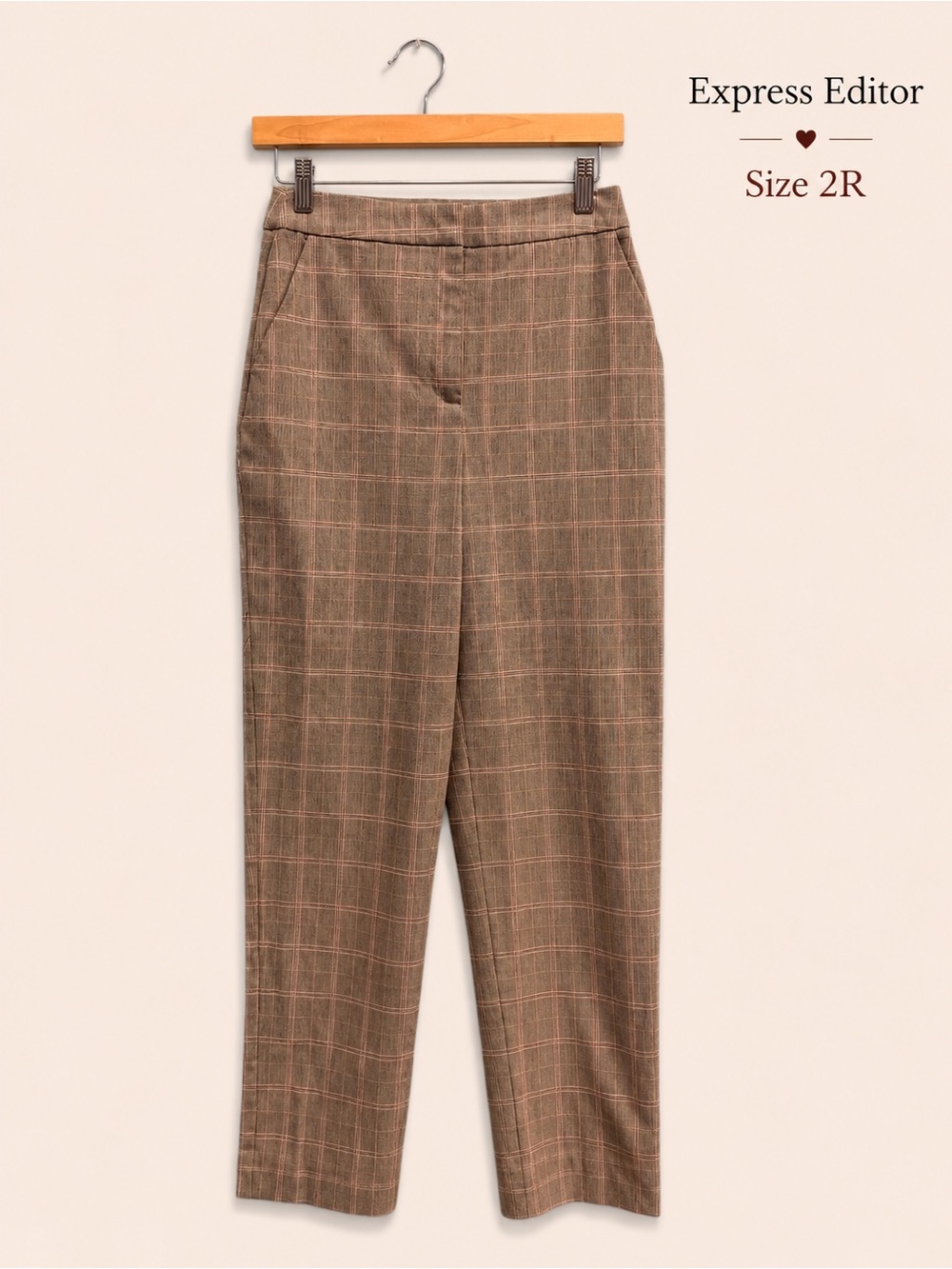 Express Editor Plaid Dress Pants - Size 2R